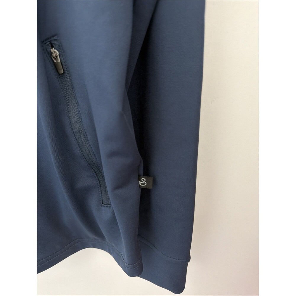 Swannies Golf Ivy Performance Pullover Hoodie Adult Sz L Navy Blue Contrast Hood - Picture 4 of 12